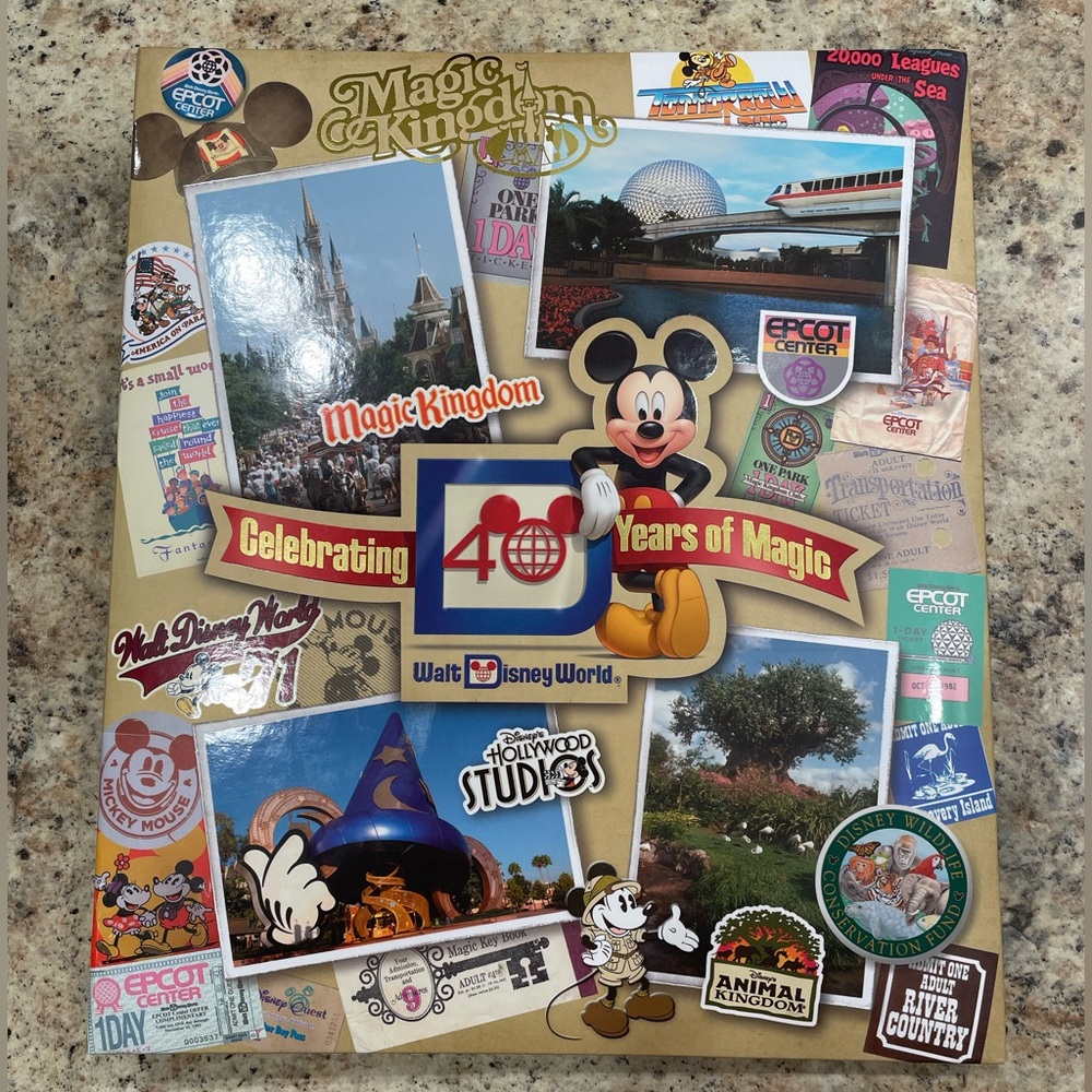 New Disney World 40th Anniversary Photo Book 2011